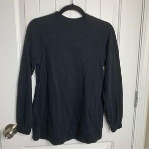 Eberjey‎ black knit long sleeves top size XS minimalist